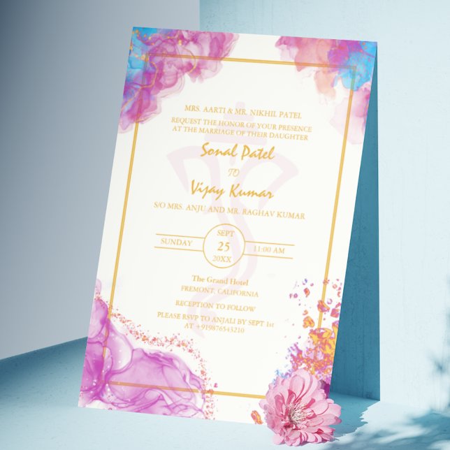 Invitación Logo del Boda hindú moderno Ganesha (Subido por el creador)