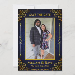 Invitación Logo del Boda hindú real Ganesha Golden Inv