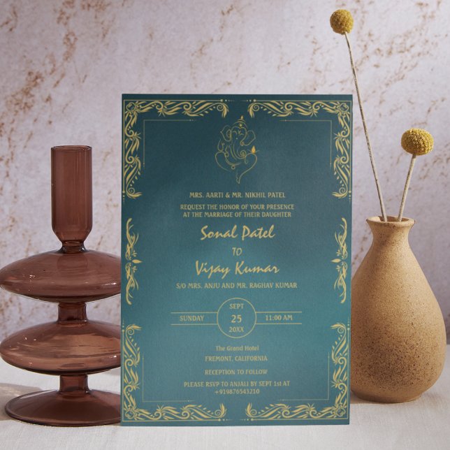 Invitación Logo del Personalizado hindú de Bodas Foto Ganesha (Subido por el creador)