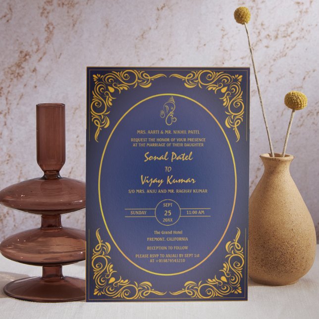 Invitación Logo del Personalizado hindú de Bodas Foto Ganesha (Subido por el creador)