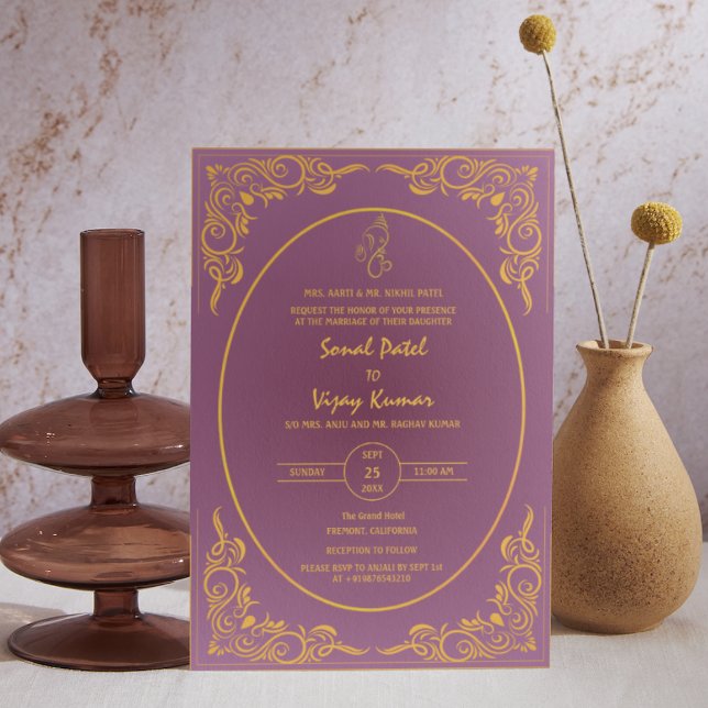 Invitación Logo del Personalizado hindú de Bodas Foto Ganesha (Subido por el creador)