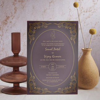 Invitación Logo del Personalizado hindú de Bodas Foto Ganesha