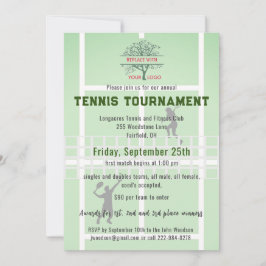 Invitación Logo del Torneo del Club de Tenis  