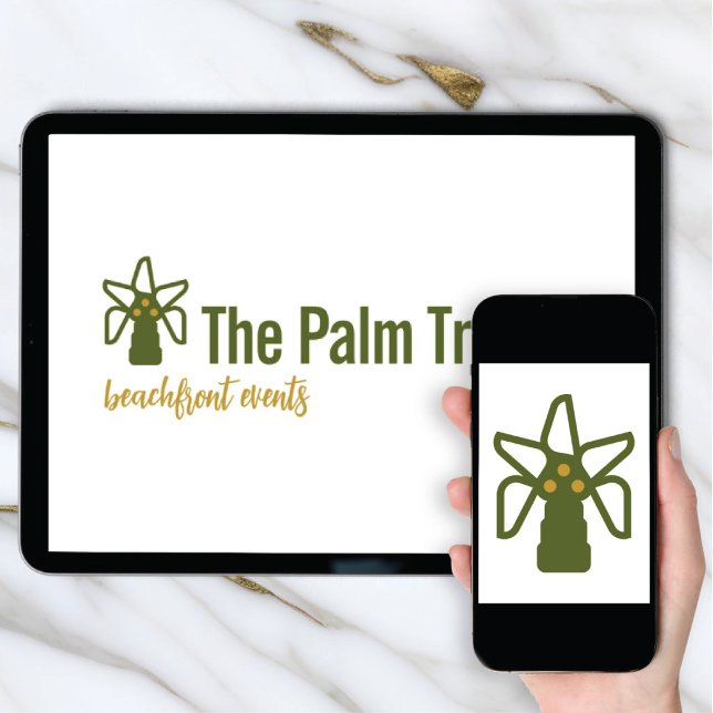 Invitación Logo Download Coconut Palm Tree Tropical Brand (Subido por el creador)