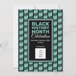 Invitación LOGO FOTO Mes de la Historia Negra Teal