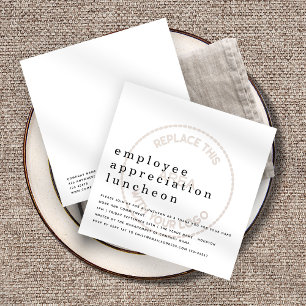 Invitación Logotipo comercial Día de Apreciación del Empleado