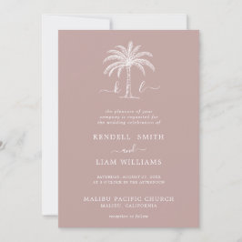 Invitación Logotipo de boda con monograma personalizado Invit