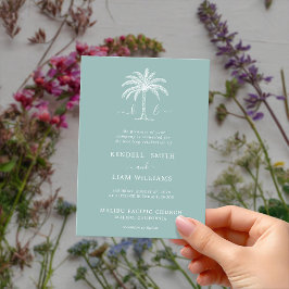 Invitación Logotipo de boda con monograma personalizado Invit