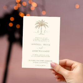 Invitación Logotipo de Boda con Monograma Personalizado Invit