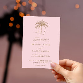 Invitación Logotipo de Boda con Monograma Personalizado Invit