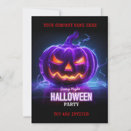 Invitación Logotipo de fiesta de Halloween de negocios corpor