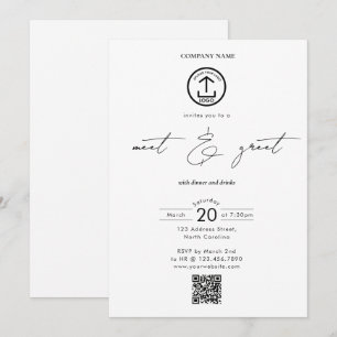 Invitación Logotipo de la Cena de Networking Empresarial