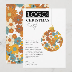 Invitación Logotipo de la empresa Fiesta de Navidad Adorno Pr