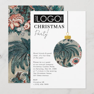 Invitación Logotipo de la empresa Fiesta de Navidad Adorno Pr