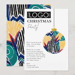 Invitación Logotipo de la empresa Fiesta de Navidad Adorno Pr
