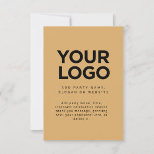 Invitación Logotipo de negocio corporativo personalizado Form