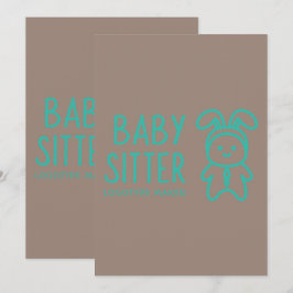 Invitación Logotipo de servicios familiares para niños