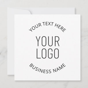 Invitación Logotipo de su empresa y mensaje personalizable