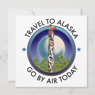 Invitación logotipo de viaje a Alaska
