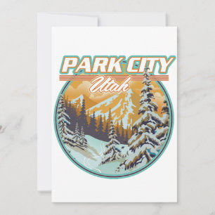 Invitación Logotipo de viajes de Park City Utah