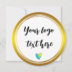 Invitación Logotipo del Personalizado del Purpurina de borde 