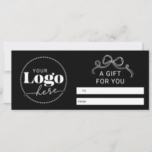 Invitación Logotipo descargable Certificado de regalo para pe