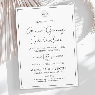 Invitación Logotipo Empresarial Personalizado Moderno Elegant