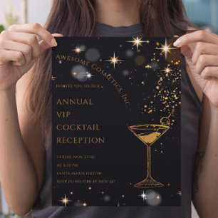 Invitación Logotipo personalizado Cocktail Evento Empresarial