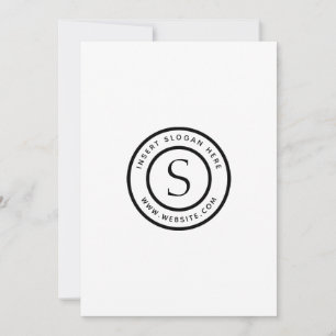 Invitación Logotipo profesional sencillo moderno