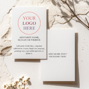 Invitación Logotipo promocional personalizado - Sin pedido mí