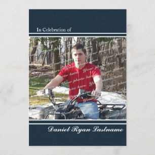 Invitación Logro del honor con la foto