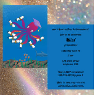 Invitación Logro In-creíble Fiesta de Graduación