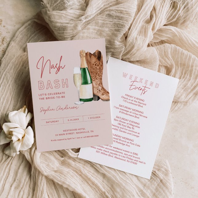 Invitación LOLA Nash Bash Bachelorette Party (Subido por el creador)
