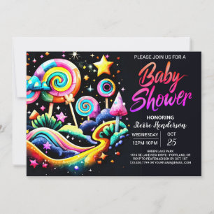 Invitación Lollipop Fantasy Baby Shower