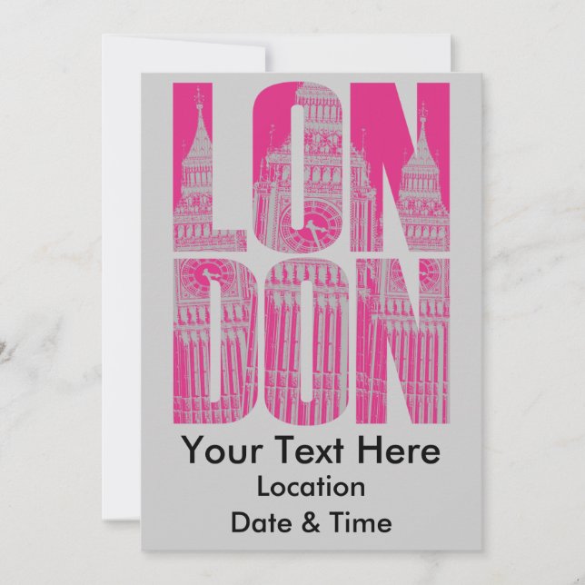 Invitación Londres Rosa (Anverso)