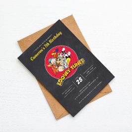 Invitación LOONEY TUNES™ Carácter Grupo Chalkboard Cumpleaños