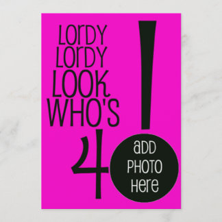 Invitación ¡Lordy Look Who's Cuarenta!