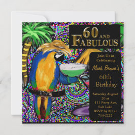 Invitación Loritos de fiesta