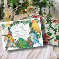 Loros tropicales aves exóticas Ducha de bebé niño