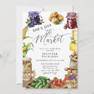 Invitación Los agricultores comercializan ducha de novias ret