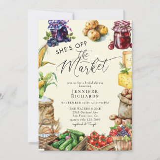 Invitación Los agricultores comercializan ducha de novias ret