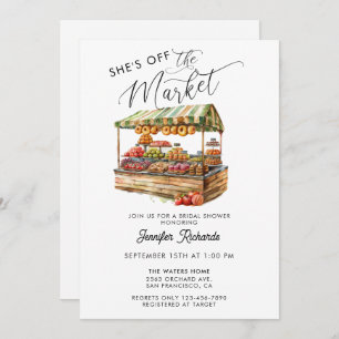 Invitación Los agricultores comercializan ducha de novias ret