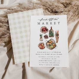 Invitación Los agricultores comercializan el tema de la ducha