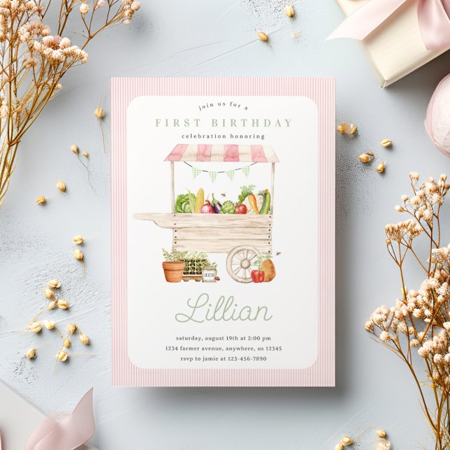 Invitación Los agricultores se ganan el cumpleaños de la frut (Subido por el creador)