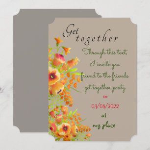 Invitación Los amigos se reúnen