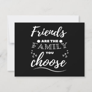 Invitación Los amigos son la familia que eliges Clásico