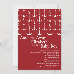 Invitación Los ancestros modernos alejan al Baby Shower nauti