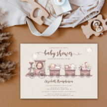 Los animales de Safari entrenan a Baby Shower neut