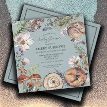 Los animales del bosque Woodland Blue Dusty Baby S