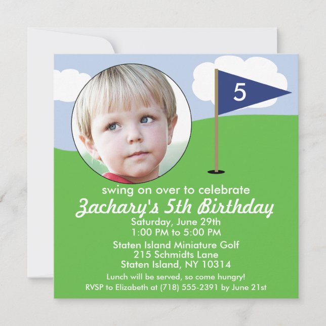 Invitación Los azules marinos agujerean en un mini fiesta del (Anverso)